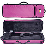 Bam Youngster 3/4-1/2 Oblong Violin Case, Dark Pink/Black