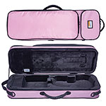 Bam Youngster 3/4-1/2 Oblong Violin Case, Light Pink/Black