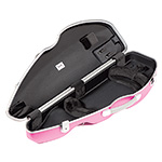 Bam Bonbon Hightech Violin Case, White/Violet