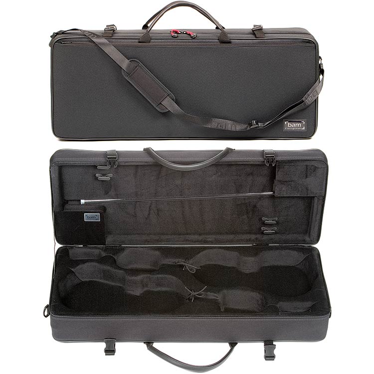 Bam Classic 2005SN Black 4/4 Double Violin Case
