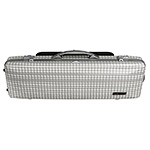 Bam Cabourg Hightech Oblong Violin Case, Silver Exterior with Grey Seal