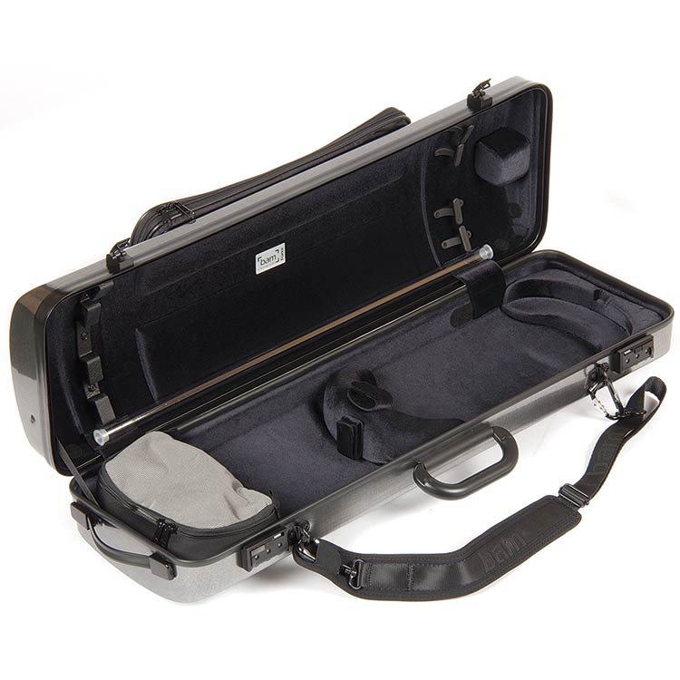 Bam Hightech Oblong 4/4 Violin Case with Pocket 2011XLT Tweed Johnson
