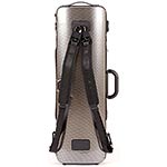 Bam Hightech Oblong 4/4 Violin Case with Pocket 2011XLSC Silver Carbon