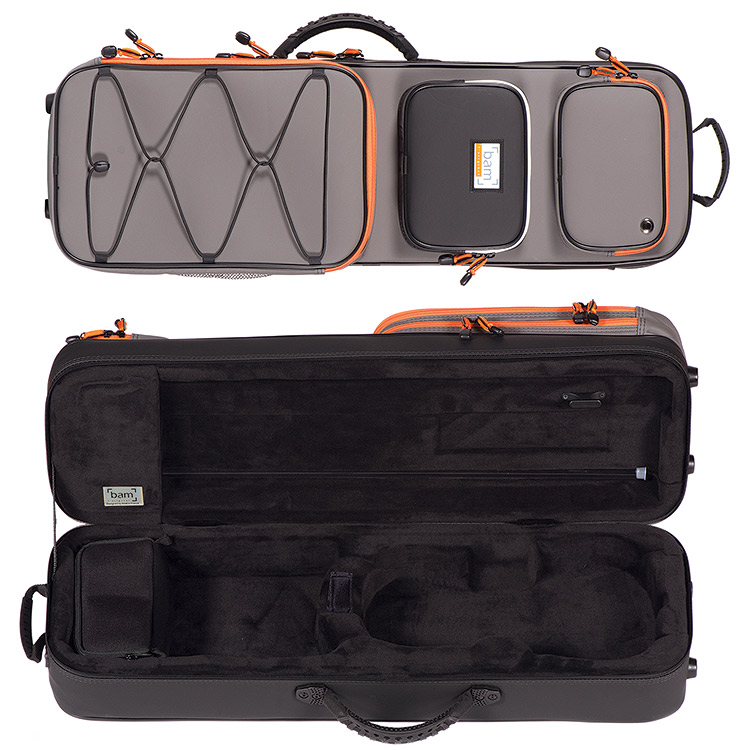 Bam Peak Performance PEAK2003SBN Gray 3/4-1/2 Violin Case