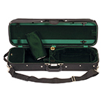 Bobelock 1002 Suspended Oblong 4/4 Violin Case with Green Velvet Interior