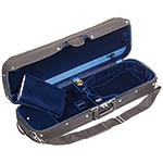 Bobelock 1002 Suspended Oblong 4/4 Violin Case with Blue Velvet Interior