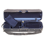 Bobelock 1002 Suspended Oblong 4/4 Violin Case with Blue Velvet Interior
