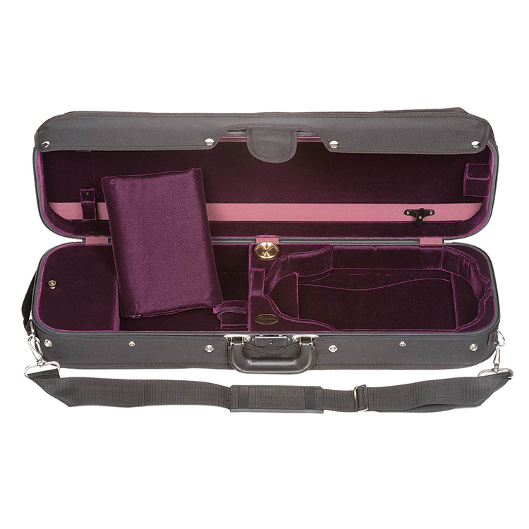 Bobelock 1002 Suspended Oblong 4/4 Violin Case with Wine Velvet Interior