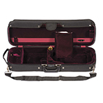 Bobelock 1002 Suspended Oblong 3/4 Violin Case with Wine Velvet Interior