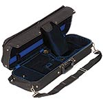 Bobelock 1002 Suspended Oblong 1/2 Violin Case with Blue Velvet Interior