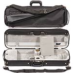 Bobelock 1002 Suspended Oblong 1/2 Violin Case with Silver Velvet Interior