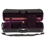 Bobelock 1002 Suspended Oblong 1/2 Violin Case with Wine Velvet Interior
