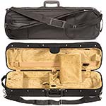 Bobelock 1002 Suspended Oblong 4/4 Violin Case with Tan Velour Interior