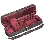 Bobelock 1002 Suspended Oblong 4/4 Violin Case with Wine Velour Interior