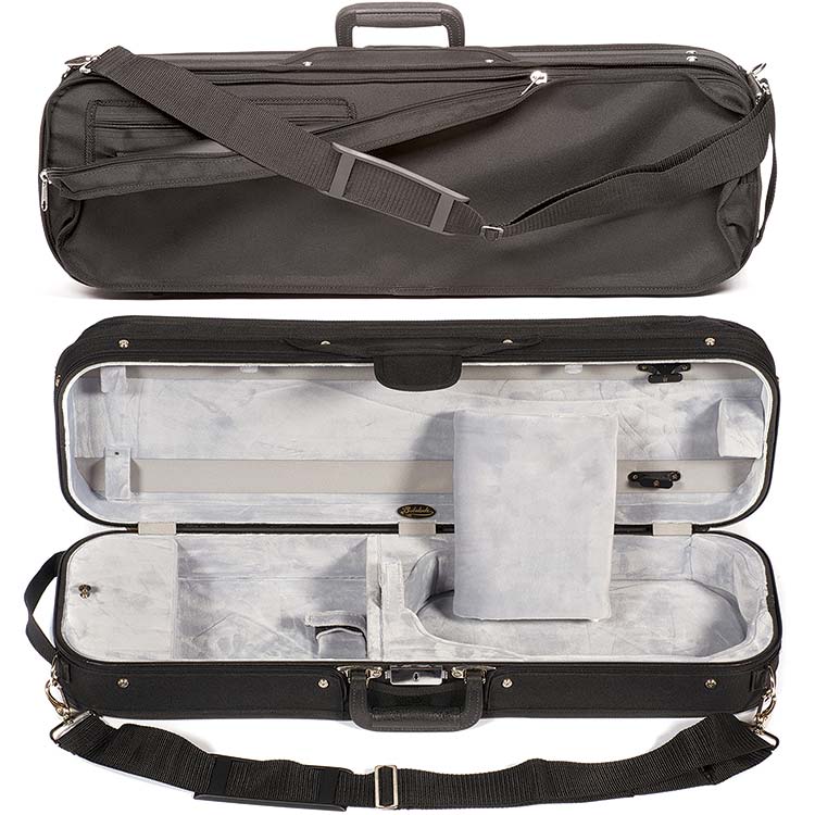 Bobelock 1002 Oblong 3/4 Violin Case with Gray Velour Interior