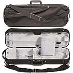 Bobelock 1002 Oblong 3/4 Violin Case with Gray Velour Interior