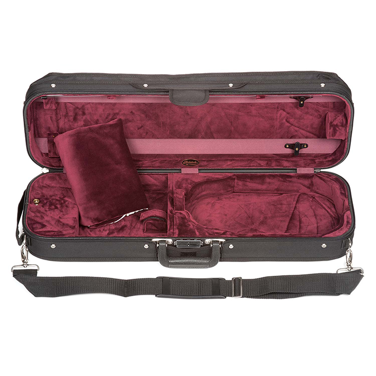 Bobelock 1002 Oblong 1/2 Violin Case with Wine Velour Interior