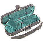 Bobelock 1002 Oblong 1/4 Violin Case with Green Velour Interior