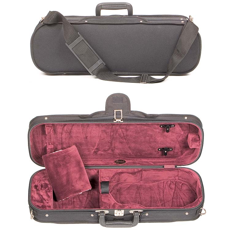 Bobelock 1002 Oblong 1/4 Violin Case with Wine Velour Interior