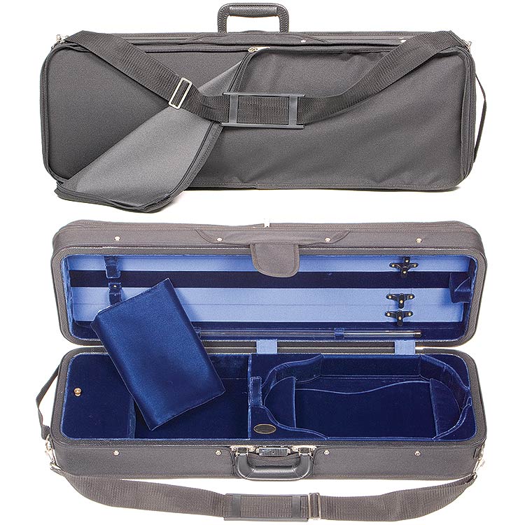 Bobelock 1003 Featherlite Oblong 4/4 Violin Case with Blue Velvet Interior