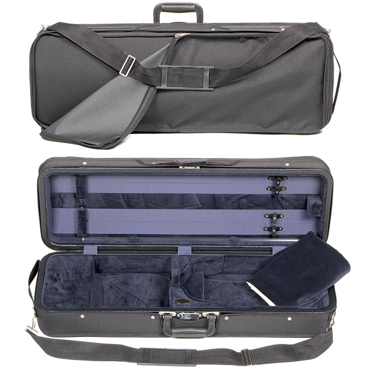 Bobelock 1003 Featherlite Oblong 4/4 Violin Case with Blue Velour Interior
