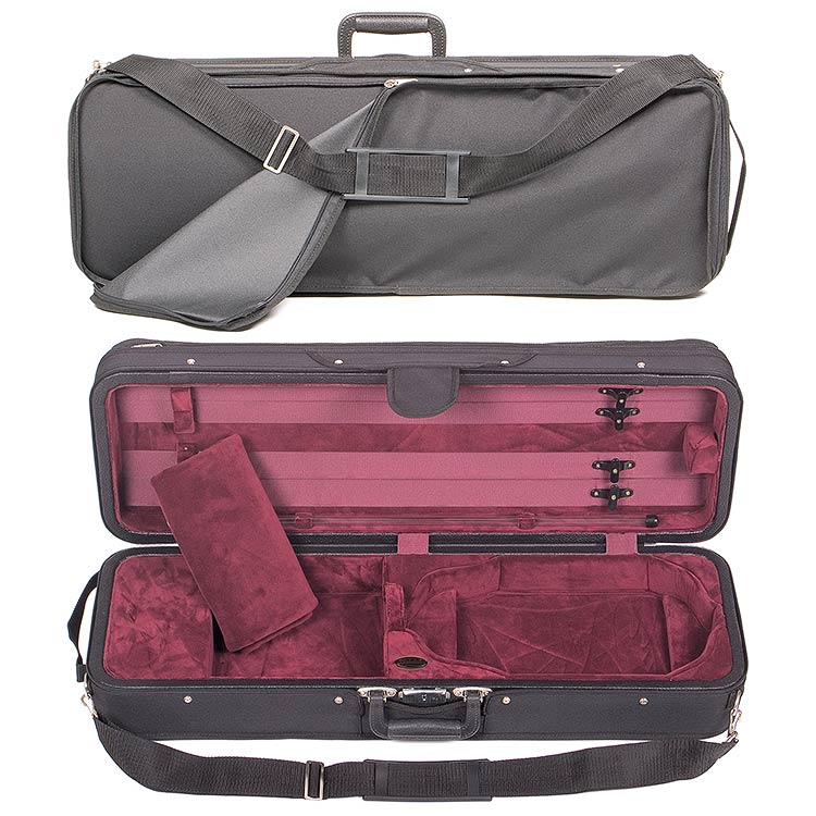 Bobelock 1003 Featherlite Oblong 4/4 Violin Case with Wine Velour Interior