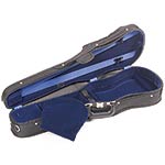 Bobelock 1007 Suspended Student Shaped 4/4 Violin Case with Blue Velvet Interior