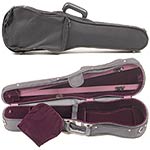 Bobelock 1007 Suspended Student Shaped 4/4 Violin Case with Wine Velvet Interior