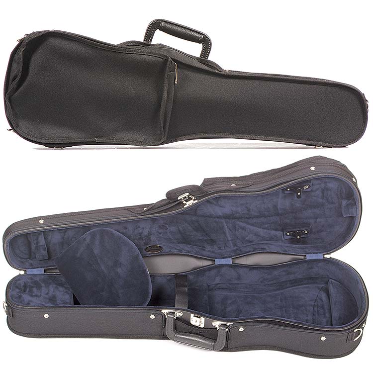 Bobelock 1007 Suspended Student Shaped 4/4 Violin Case with Blue Velour Interior