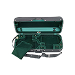 Bobelock 1015 Suspended Double 4/4 Violin Case with Green Velvet Interior