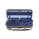 Bobelock 1015 Suspended Double 4/4 Violin Case with Blue Velvet Interior