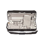 Bobelock 1015 Suspended Double 4/4 Violin Case with Silver Velvet Interior