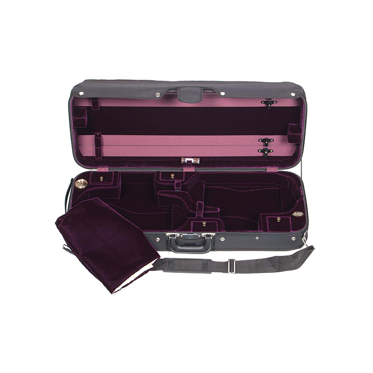 Bobelock 1015 Suspended Double 4/4 Violin Case with Wine Velvet Interior