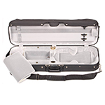 Bobelock 1017 Hill Style Oblong 4/4 Violin Case with Silver Velvet Interior