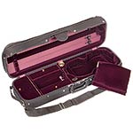 Bobelock 1017 Hill Style Oblong 4/4 Violin Case with Wine Velvet Interior