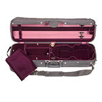 Bobelock 1017 Hill Style Oblong 4/4 Violin Case with Wine Velvet Interior