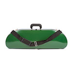 Bobelock 1047 Green Fiberglass Half Moon 4/4 Violin Case, Tan Velvet Interior