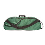 Bobelock 1047 Green Fiberglass Half Moon 4/4 Violin Case, Tan Velvet Interior