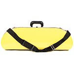 Bobelock 1047 Yellow Fiberglass Half Moon 4/4 Violin Case, Blue Velvet Interior