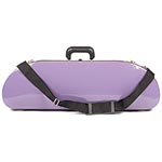 Bobelock 1047 Purple Fiberglass Half Moon 4/4 Violin Case, Silver Velvet Interior