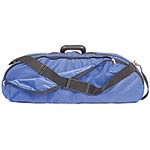 Bobelock 1047 Blue Fiberglass Half Moon 4/4 Violin Case, Silver Velvet Interior