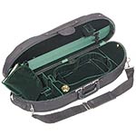 Bobelock 1047 Half Moon 4/4 Violin Case with Green Velvet Interior
