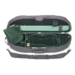 Bobelock 1047 Half Moon 4/4 Violin Case with Green Velvet Interior