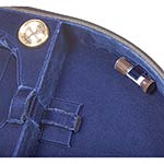 Bobelock 1047 Half Moon 4/4 Violin Case with Blue Velvet Interior