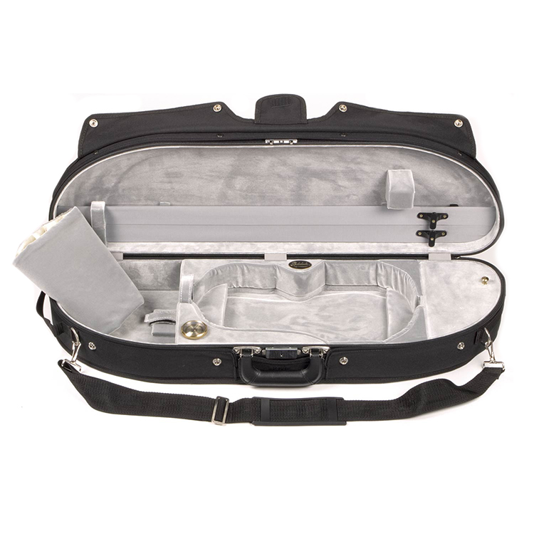 Bobelock 1047 Half Moon 4/4 Violin Case with Silver Velvet Interior