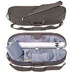 Bobelock 1047 Half Moon 4/4 Violin Case with Gray Velour Interior