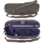 Bobelock 1047 Half Moon 3/4 Violin Case with Blue Velour Interior