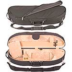 Bobelock 1047 Half Moon 1/2 Violin Case with Tan Velour Interior