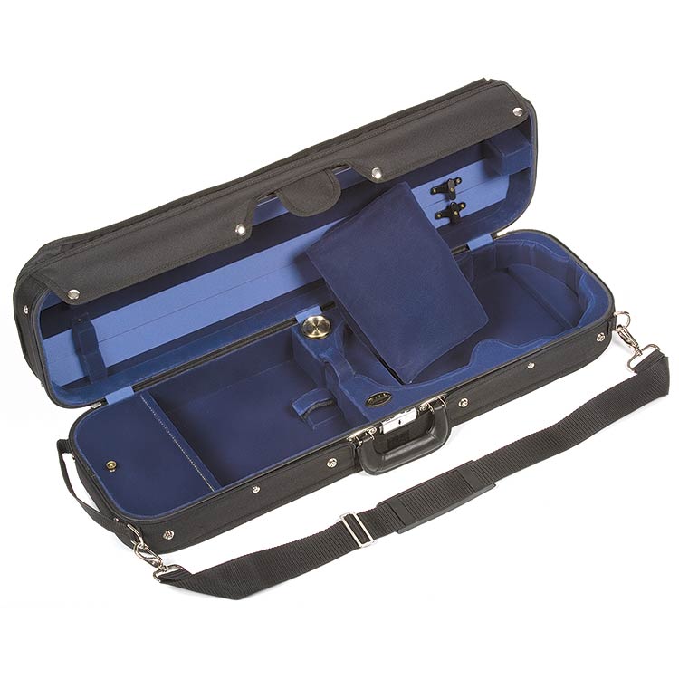 Bobelock 6002 Hill Style Lite 4/4 Violin Case with Blue Velvet Interior