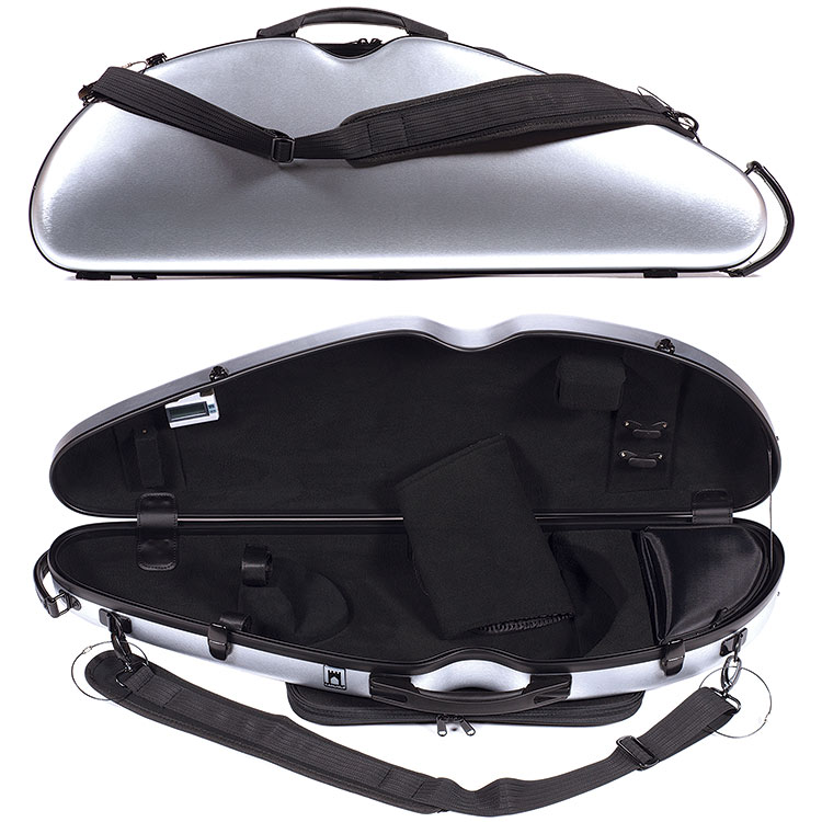 Carlisle Alliance 2901 Pro 4/4 Brushed Nickel Violin Case